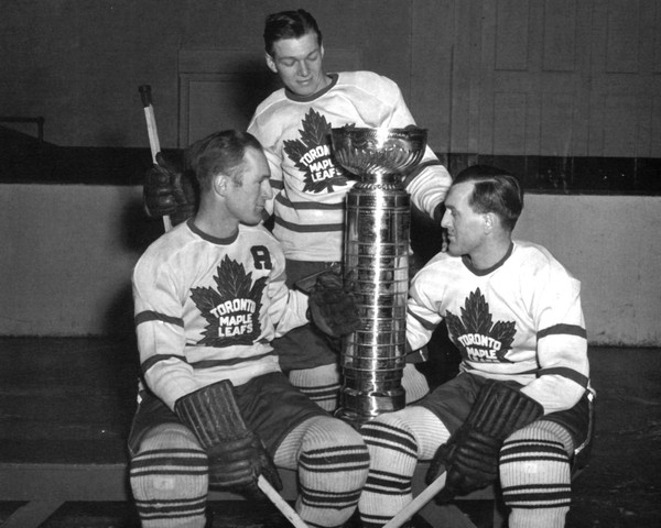 Don Metz, Nick Metz & Wally Stanowski - Stanley Cup Champions