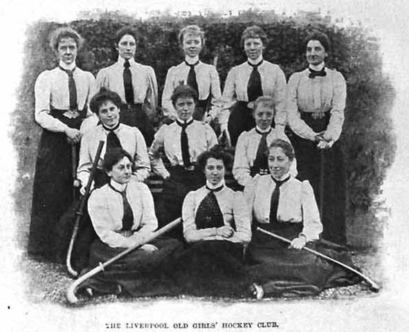 Antique Field Hockey - Liverpool Old Girls Hockey Club - 1901