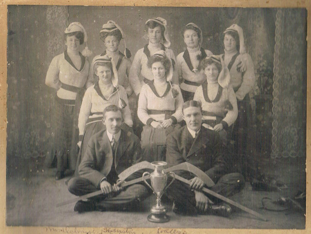 Battleford Ladies’ Hockey Team - McLurg Cup Champions - 1907