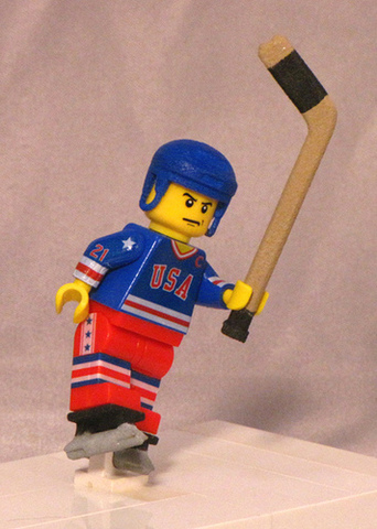 Lego Hockey - Custom Player - Mike Eurzione - Miracle on Ice